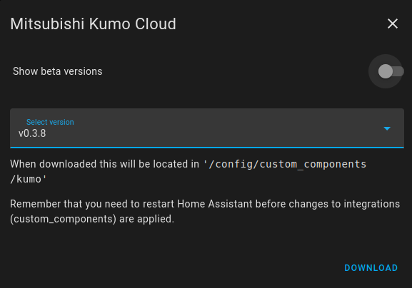 Kumo Cloud integration information